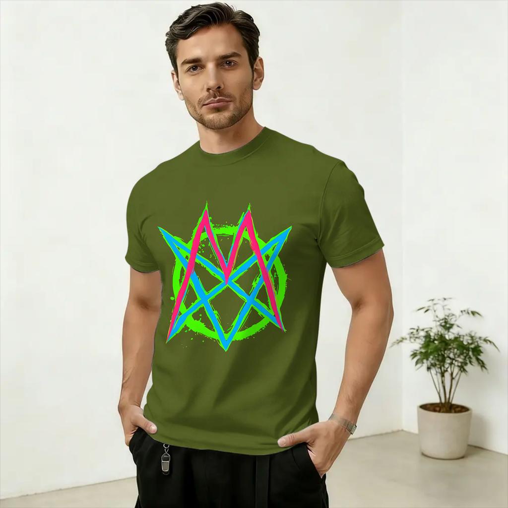 Oversized T Shirt Beach Band MSI Fanart Hip Hop T Shirts Cotton Tee Shirt for Unisex Y2K Basic Print Short Sleeve Tees