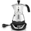 Cafeteira elétrica - BIALETTI - Moka - 6 xícaras - Aço inoxidável - Programador com desligamento automático