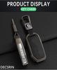 Zinc Alloy + Leather Car Key Case For Kia Sportage 2025 2025 Ray Sorento Soul Telluride Cerato 2020 K5 K8 2025 Remote Key Holder