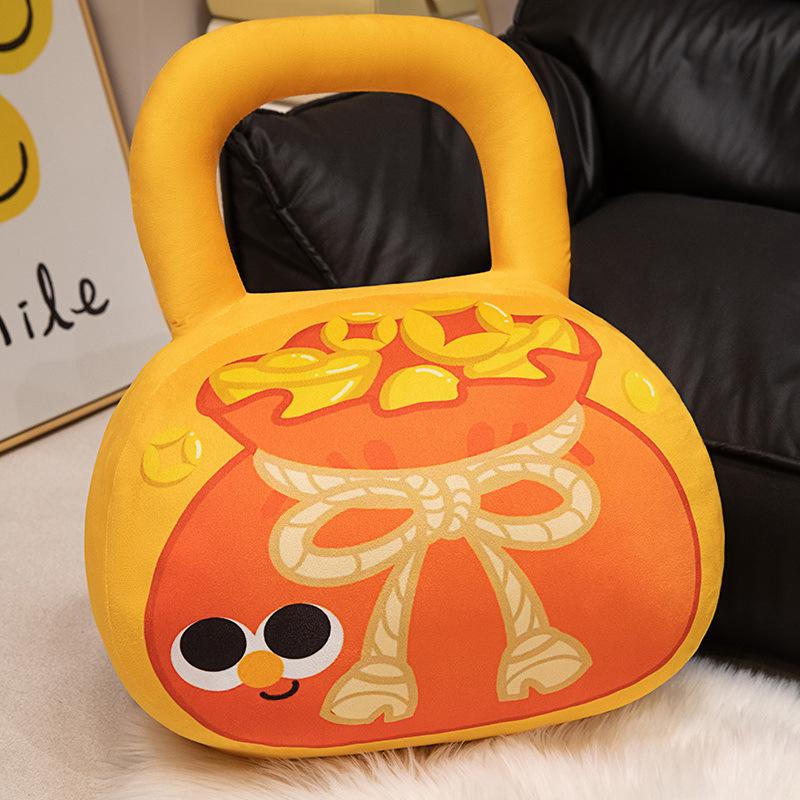 Creative Soft Dumbbells Kettlebell Throw Pillow Plush Toy Doll Home Sofa Pillow Cushion Girl Doll