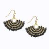 European Bohemian Ethnic Style Seed Bead Pendant Earrings Set: Temperament and Personality Niche Accessories