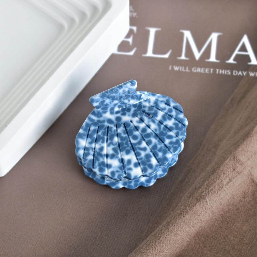 Unique Korean Hair Clips for Women Small Colorful Originality Shell Shape Hair Claws, Acetate Material Hair Accessories