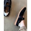 Sheepskin version! 2 New niche ballet Velcro sports platform Mary Jane shoes for women