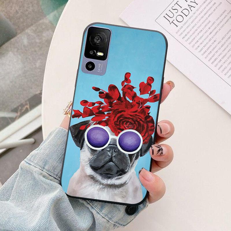For TCL 40 R 5G Phone Case T771K astronaut Silicone Camera Protection Back Cover For TCL 40R 5G T771H Funda Coque TCL40R