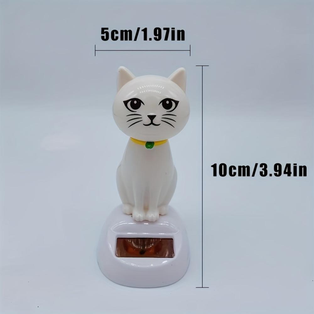 Car Ornament Solar Ornament Shaking Head Doll Cartoon Cat Shape Ornament Gift Creative Interior  Supplies Car Doll Ornament Birthday Gifts,decoration