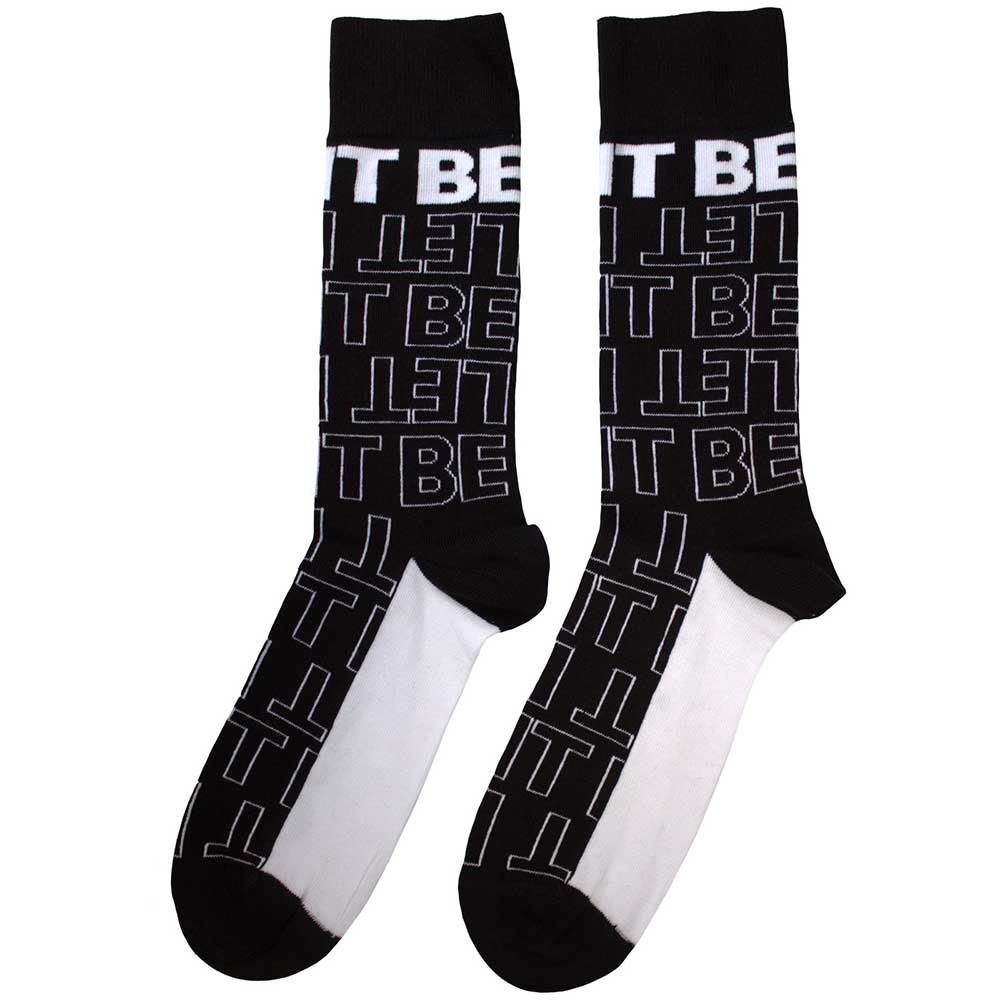 The Beatles Unisex Adult Let It Be Text Obrysy opakovat ponožky