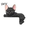 Cute Frenchie Room Decor 3D French Bulldog Resin Light Switch Cover, Cartoon Dog Wall Socket Art Decal Decor, Self-Adhesive Animal Plate Sticker