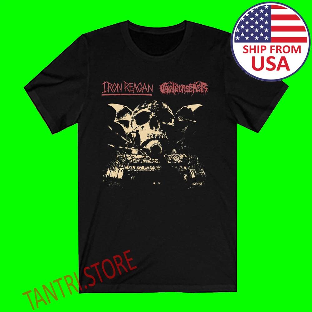 Iron Reagan Gatecreeper Split Men s Black Size S to 3XL L