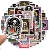 50 Pieces of Skull Tarot Card Graffiti Stickers, Skateboard, Guitar, Water Cup, Duffel Bag, Computer Stickers