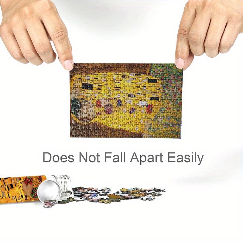 150Pcs Mini Test Tube Puzzle The Kiss Gustav Klimt Famous Painting Funny Educational Game Wall Display Birthday Festival Gifts