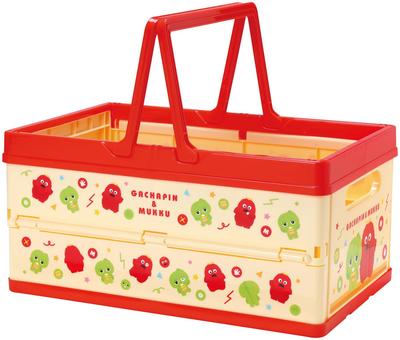 Storage Foldable Toy Stackable Storage Basket with Gachapin for Boys and Box, Box, Case, Handle, & Mukku, Girls, BWOT13-A