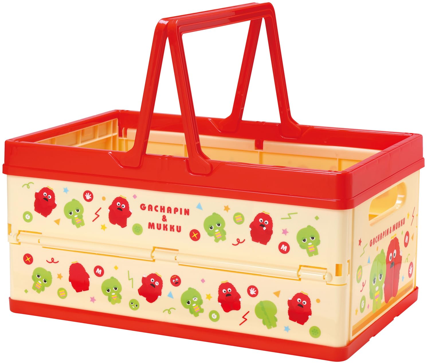 Skater Storage Foldable Toy Stackable Storage Basket with Gachapin for Boys and Box Box Case Handle Mukku Girls BWOT13-A 6550₽