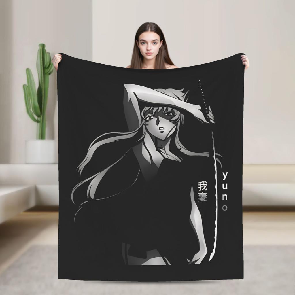 Mirai Nikki Gasai Yuno Super Soft Blankets Plush Throw Blanket Street Trend Couch Chair Flannel Bedspread Sofa Bed Cover