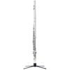 Portable, Foldable Flute/Piccolo Stand - 4-Leg Metal Base Flute Stand (Color Box Packaging)