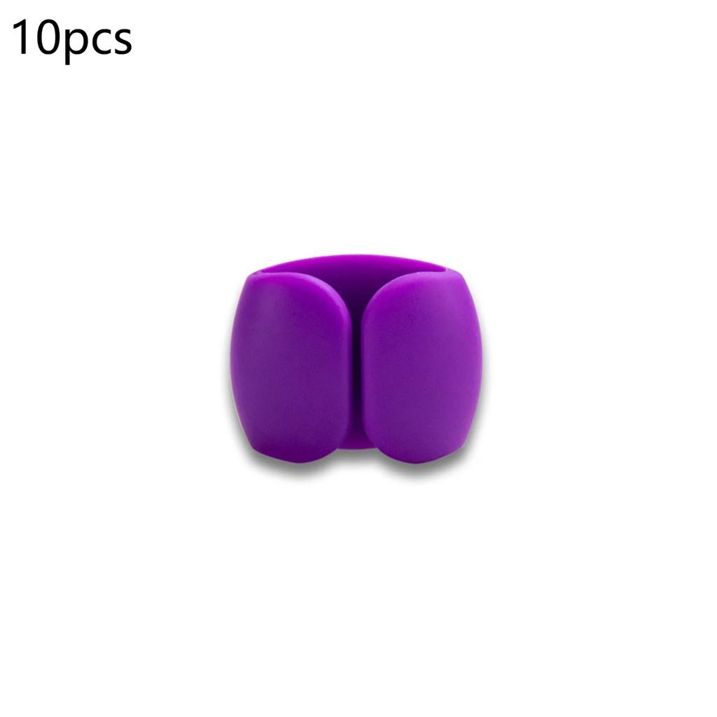 Cable Organizer Colorful Plastic Buckle Travel Wire Clip Compact Reusable Cable Winder Stylish Portable Charging Cord Management