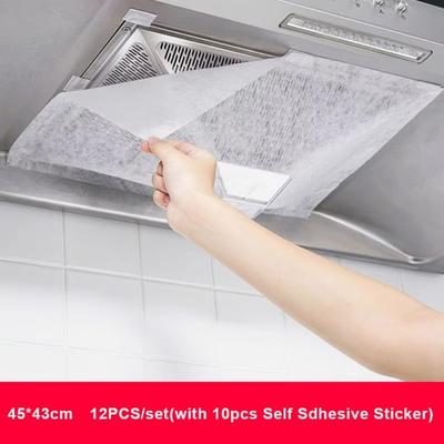 New Disposable Oil Filter Paper Heavy-Duty Non-woven Range Hood Filters 5/10M Oil-Absorbing Mesh Covers