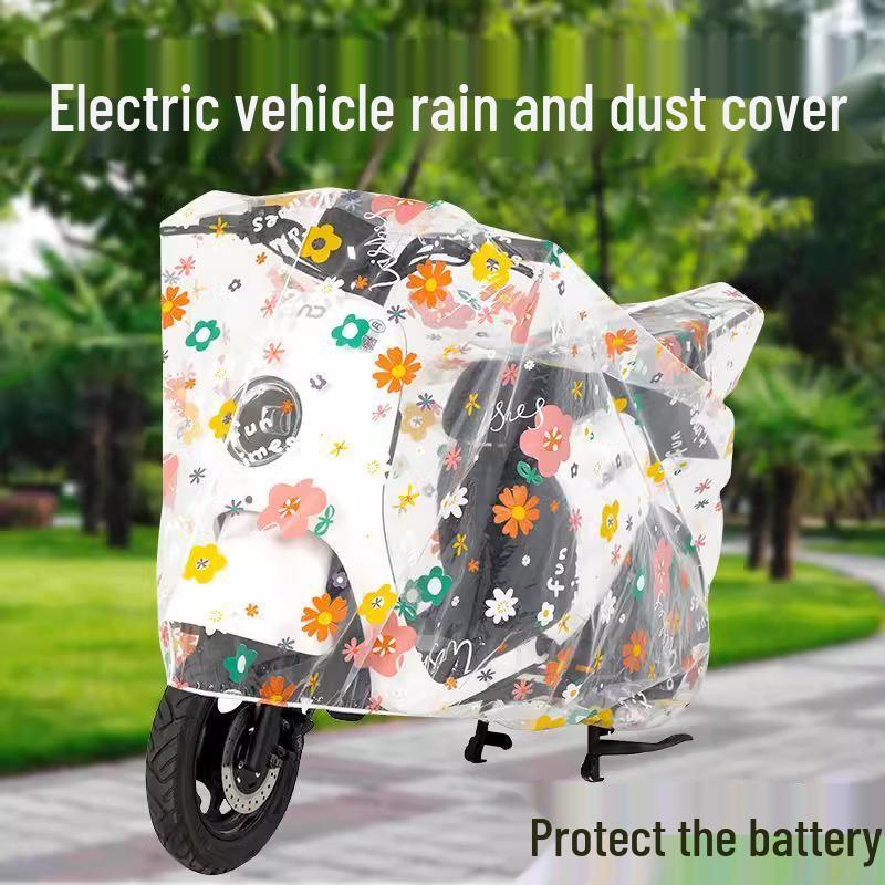 Durable Waterproof Electric Vehicle & Motorcycle Rain Cover with Sunshade and Anti-Fouling Protection