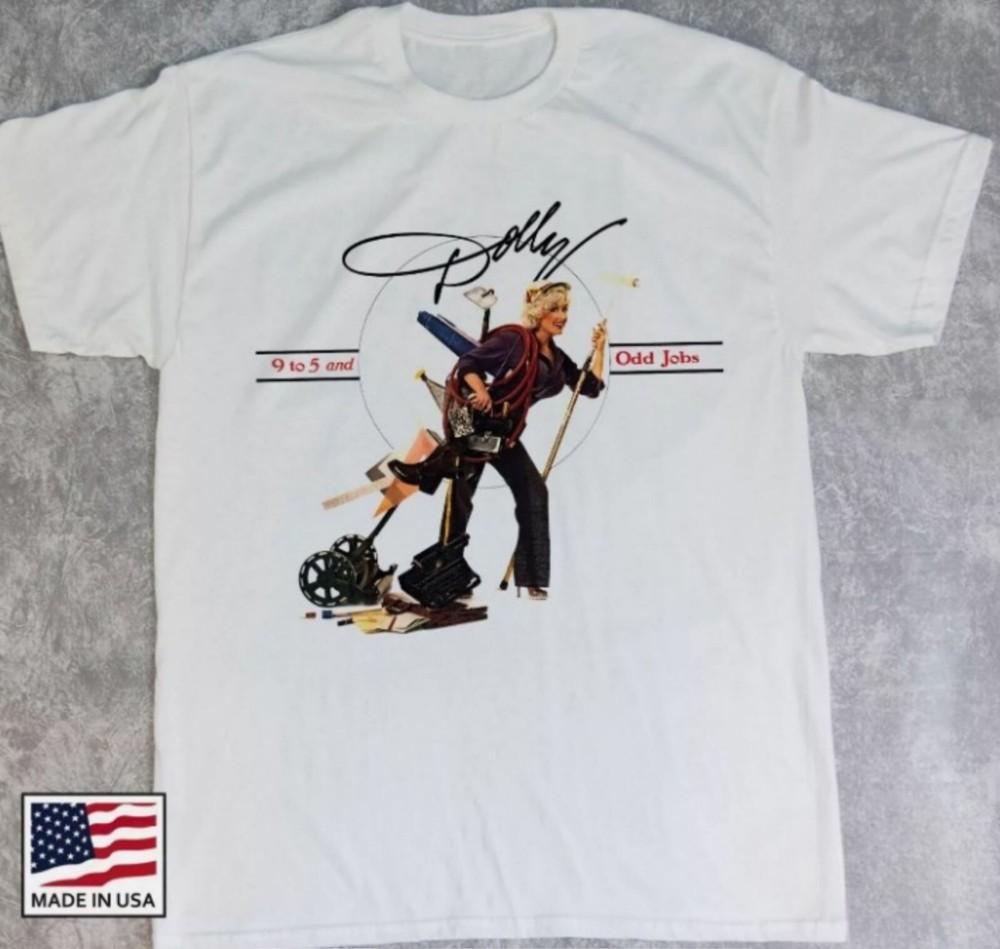 

Dolly Parton - 9 to 5 and Odd Jobs Music White T-Shirt Unisex XL