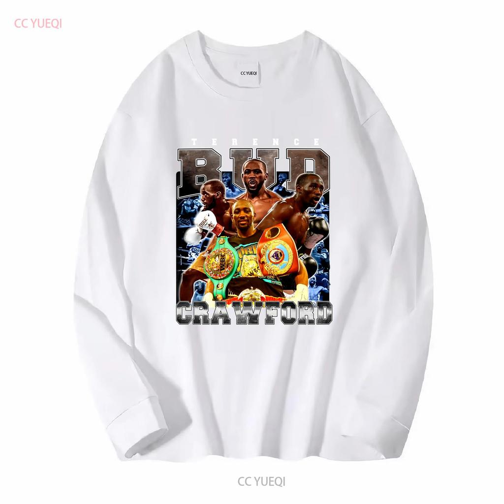 Terence Crawford T Shirt SweaT American Professional Vintage Washed Homme Fashion Soft Comfortable Streetwear Casual