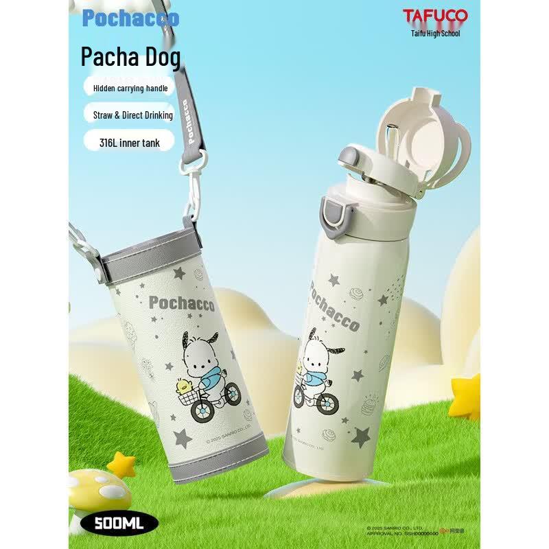 TAFUCO Pochacco 500ml 316L Stainless Steel Insulated Portable Mug