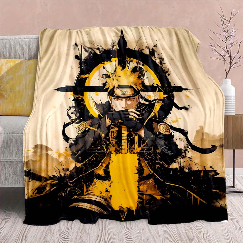 Naruto Anime Flanelová deka - Měkká teplá ideální na pohovku, do postele, na kempování, cestování, do kanceláře, domácí dekorace -QJY