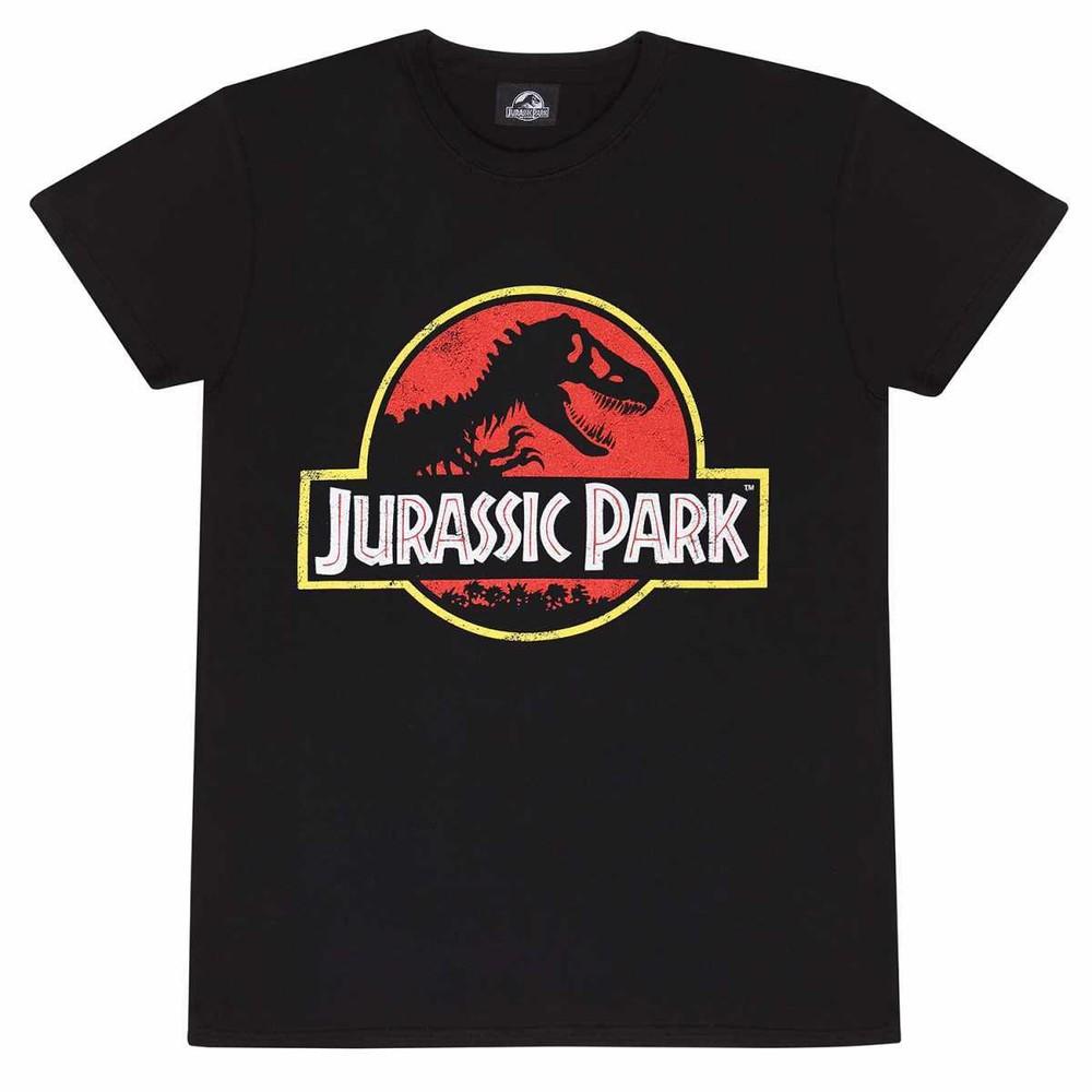 Jurassic Park TShirt Movie Logo New Black Official Unisex T-Shirt L