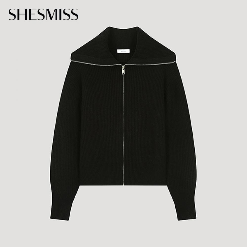 

She S miSS Кардиган на молнии с широким воротником SSkcdo42690 Bk blacks/55