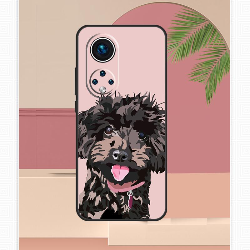 Cartoon Poodle Dog Case For Honor Magic 7 Lite 5 6 8 Pro Honor 400 200 X9c X9b X9a X8b X8a X8c 50 70 90 Cover