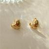 Fashion Jewelry Sterling Sliver Small Zircon Heart Stud Earring for Ladies 18K Gold Plated 925 Silver Earrings Piercing Jewelry