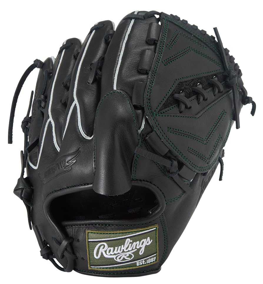 

Rawlings HYPER TECH R2G GR5FHTA15W Baseball Throw Glove, Soft, Pitcher s, Black, 11.75 inches, Left-Handed