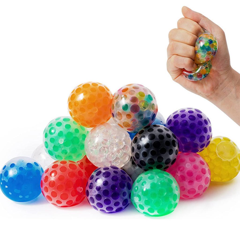 A Set Of 12 Soft Rubber Balls For Stress Relief And Relaxation. Suitable As A Gift For Children.