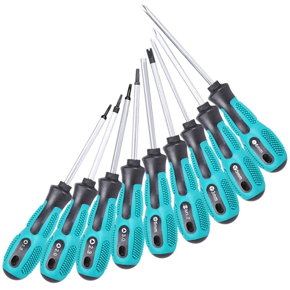 163-215mm Screwdriver Black+Green+Silver Chrome-vanadium Steel