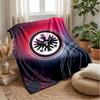 Eintracht Frankfurt Football Print Flannel Blanket, Soft Warm Lightweight Throw Blanket for Sofa Bed Camping