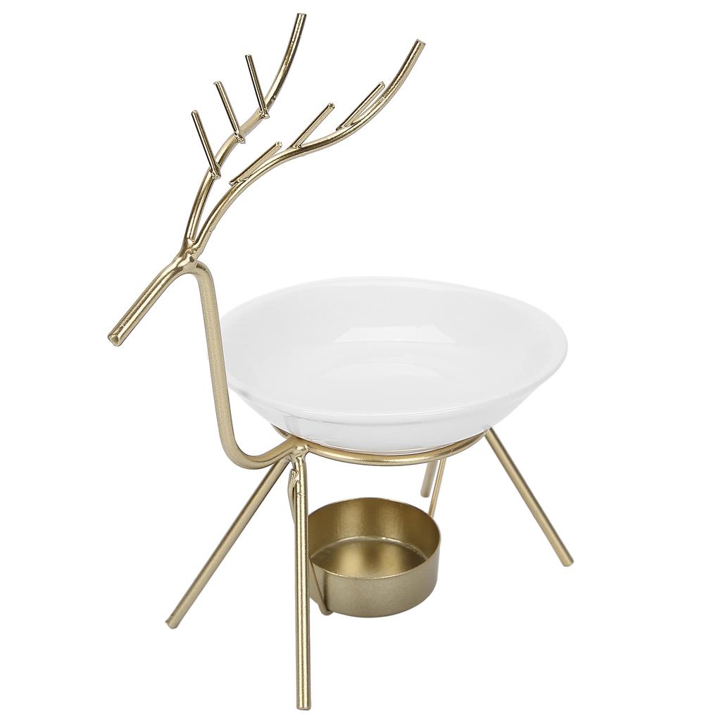 Iron Ceramic Tealight Candle Holder Aroma Furnace Essential Oil Aromatherapy Burning Furnace