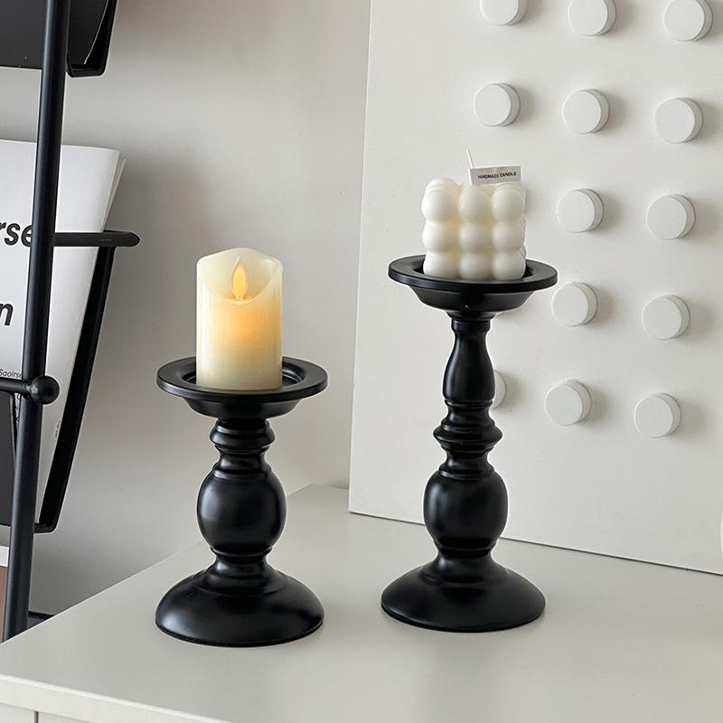 Roman Column Retro Style Aromatherapy Candle Holder for Dining Table Decor
