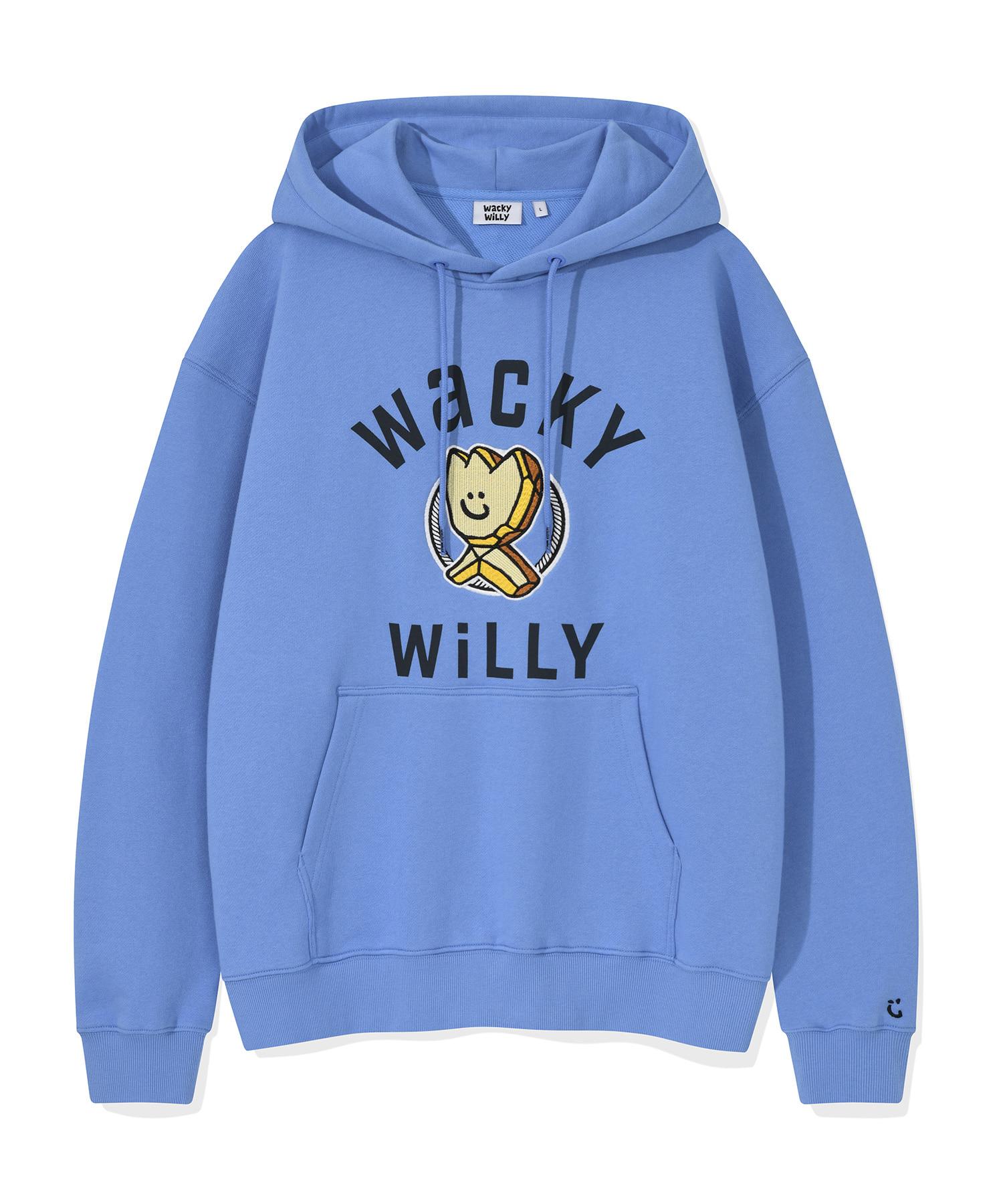 Wacky Willy One-Point Graphic Hoodie Blue S