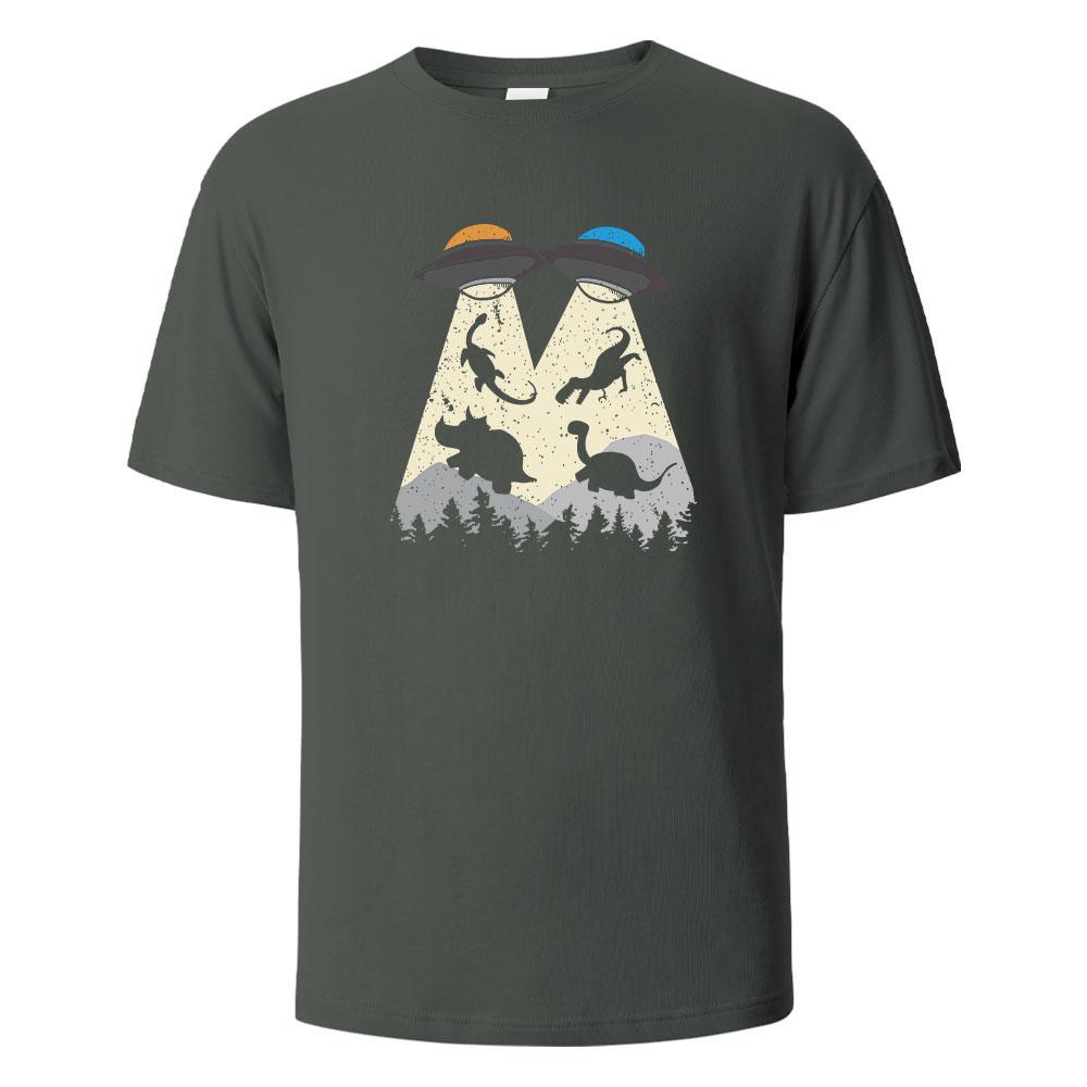 Tričko s dinosauřím potiskem, letní trička pro muže a ženy, 100% bavlna, výstřih do O-neck, nadměrné, ležérní, s krátkým rukávem