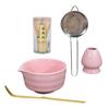5Pcs Japanese Matcha Tea Set Spout Matcha Bowl Bamboo Whisk And Holder Strainer Scoop Artisanal Matcha Brewing Kit
