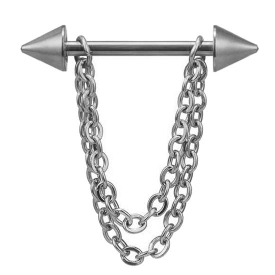 1 Stück mehrschichtige Kette Drop Nipple Bar Ring Barbell Body Piercing Schmuck
