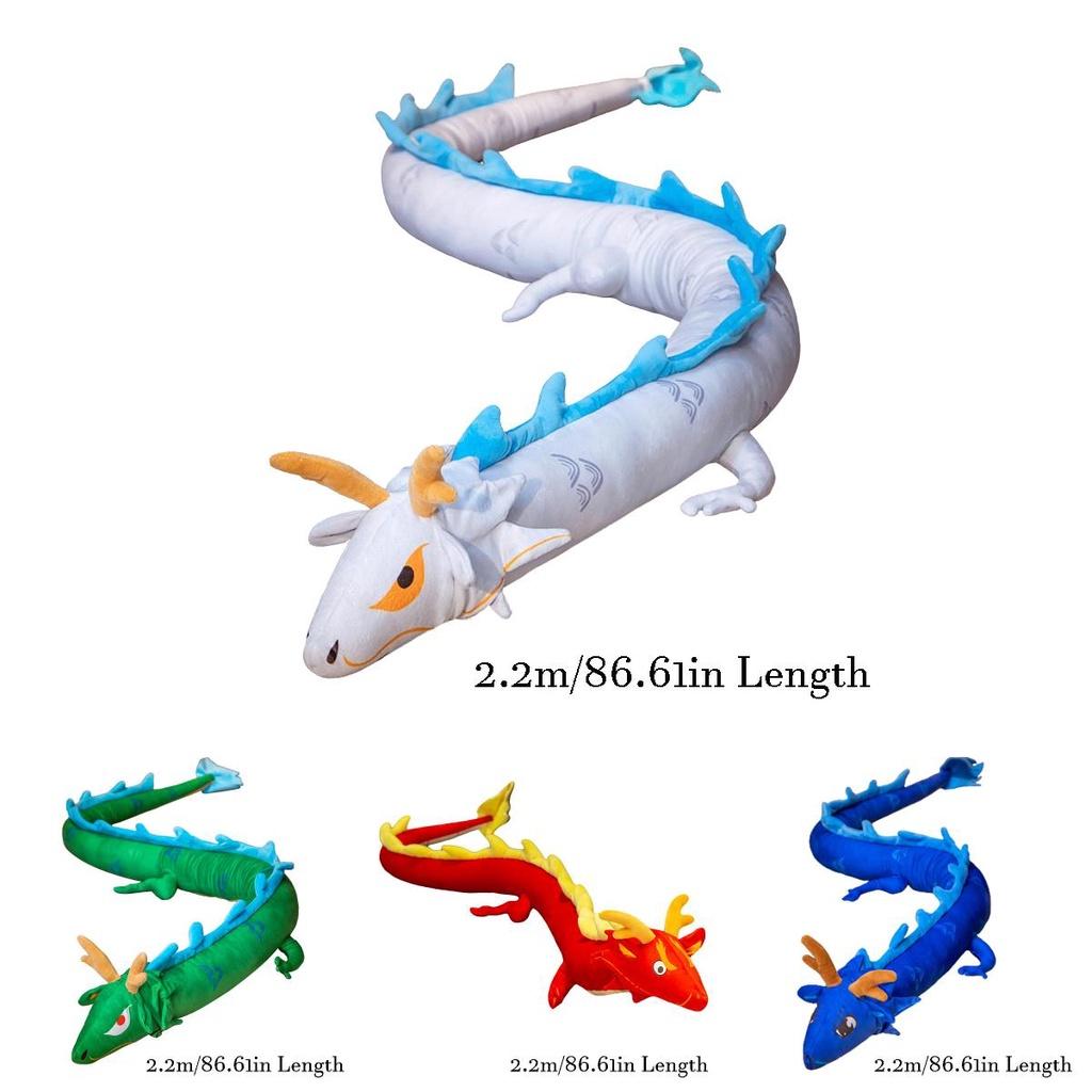 Chinese Dragon Plush Toy Pillow 5 Colors Available, Huge 4m Size
