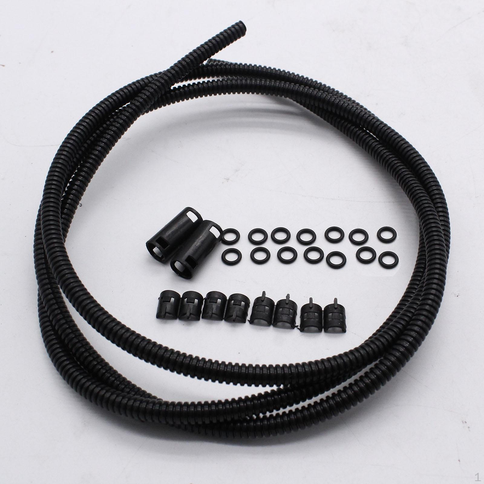 

Комплект шлангов стеклоомывателя лобового стекла, гофрированный фитинг, универсальный стеклоочиститель для технического обслуживания 150cm