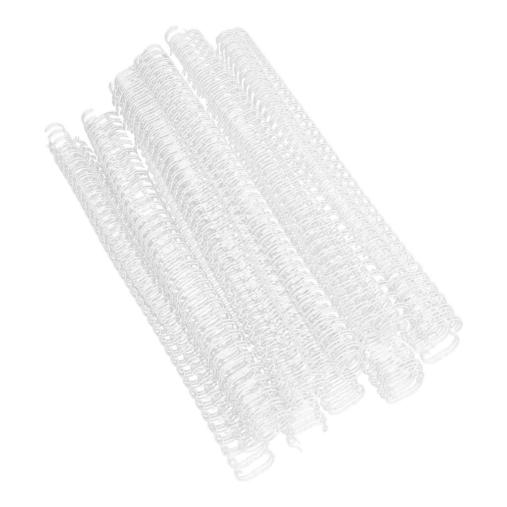 50Pcs Double   Wire Binding Spine 180 Sheet Capacity 3:1 Pitch 34   19mm Diameter Set Kit for   Paper