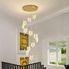 Nordic Loft Luxury Rotating Stairwell Pendant Light