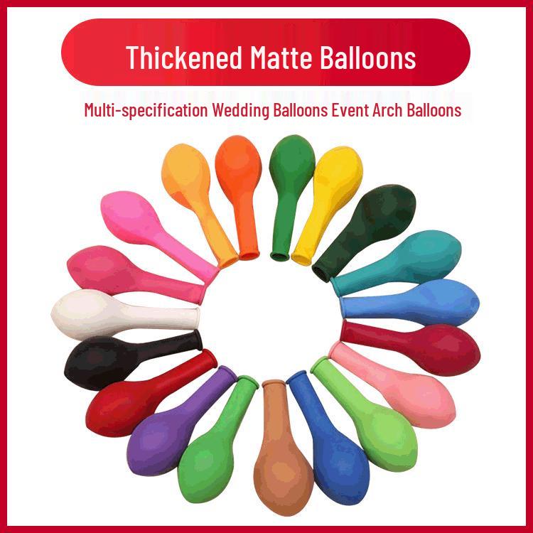 Matte Latex Balloons for Weddings & Parties – Thick, Durable Celebration Decor 1.3g 50pcs Mixed