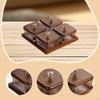 Divided Serving Tray Dish Table Centerpiece Food Storage Box Compact Multipurpose 4 Compartments