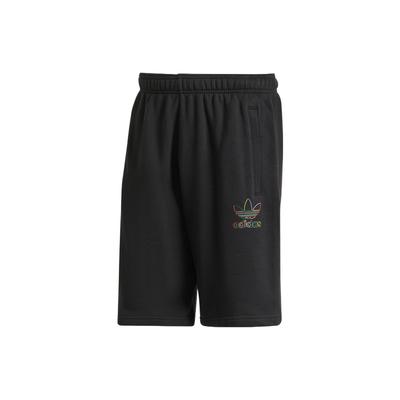 Originals Trefoil Mickey Mouse Cartoon Print Straight Leg Sports Shorts Men Shorts Black HF4930