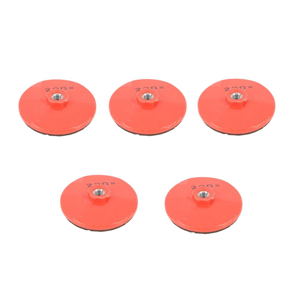 5 Pcs Angle Grinder Grinding Wheel 200 Grit M10 Spiral Interface 100 Angle Grinder Polishing Disc for Metal Stone