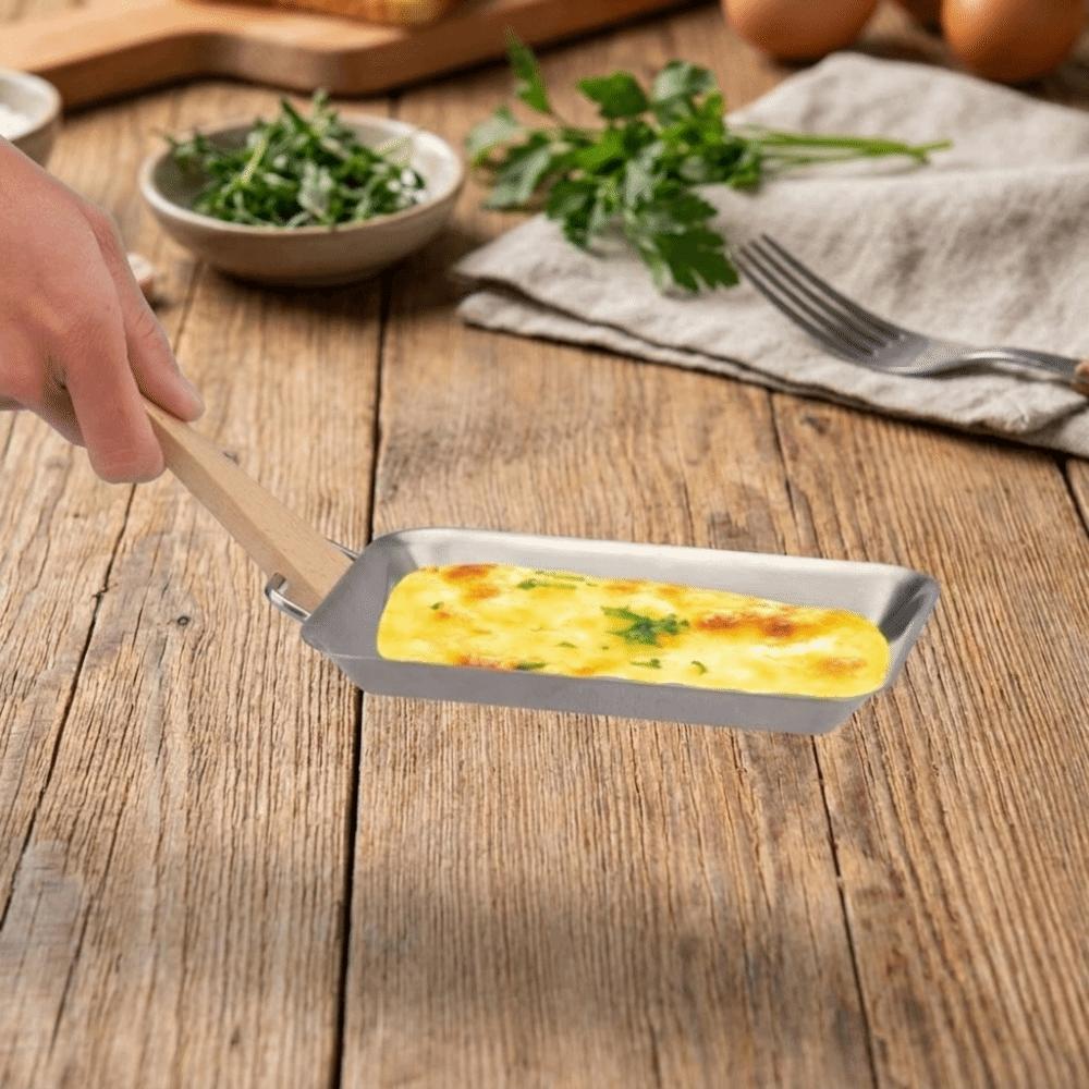 Non-Stick Stainless Steel Roast Meat Dish Heat-Resistant Oven Tray Barbecue Dish Outdoor Grilling