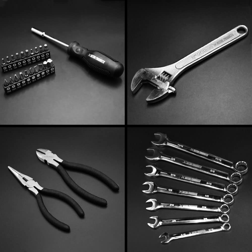 Astro Products Compact Tool Set Inch Tool set Entry model Hand tools (56-piece set) (inch)