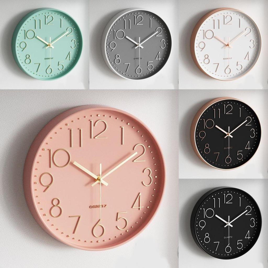 Elegant Modern Wall Clock With Quartz Movement For Study Room And Lounge